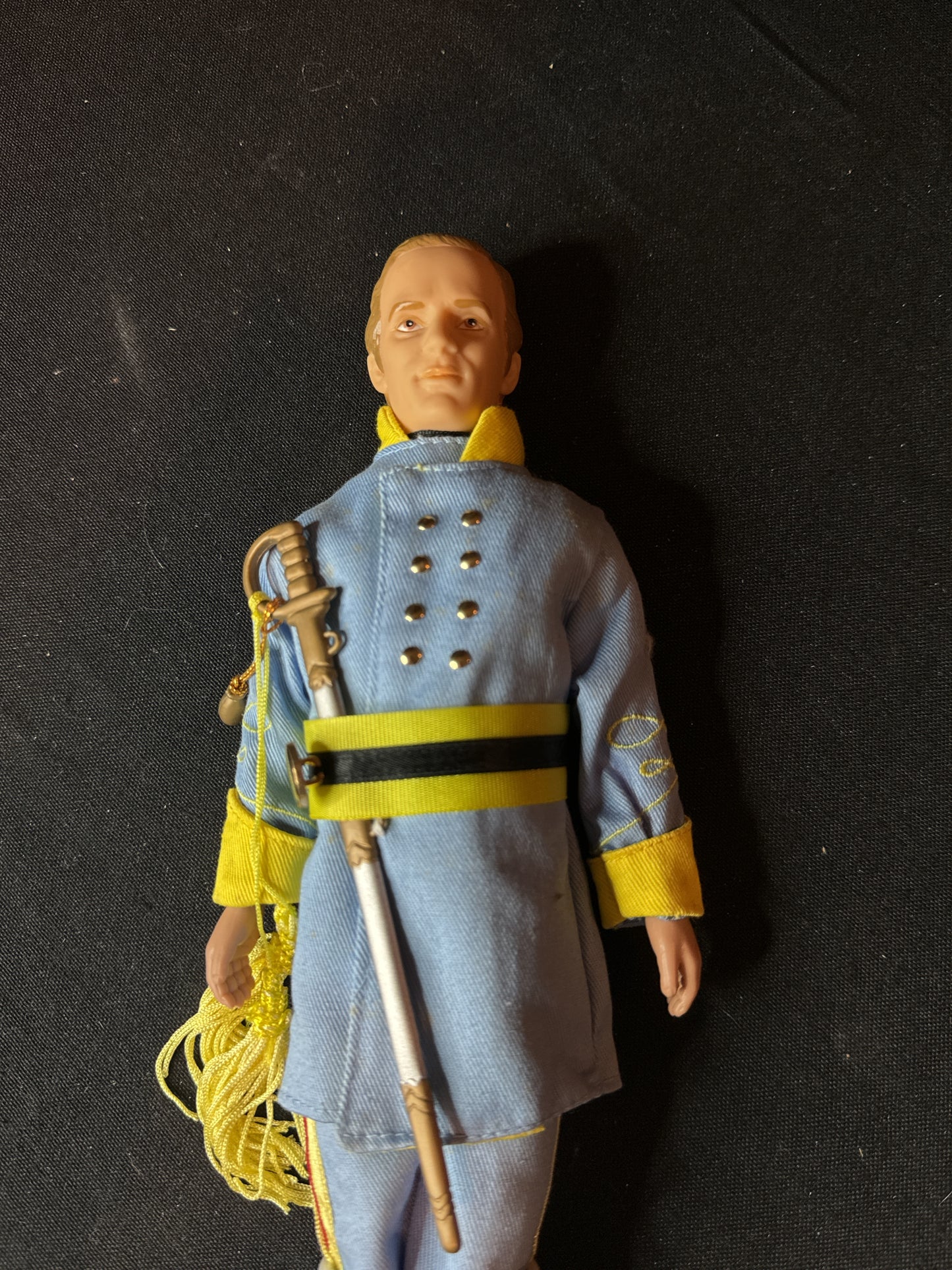 Gone With the Wind 1989 World Doll 12" Ashley Wilkes Military Outfit With Stand No Box