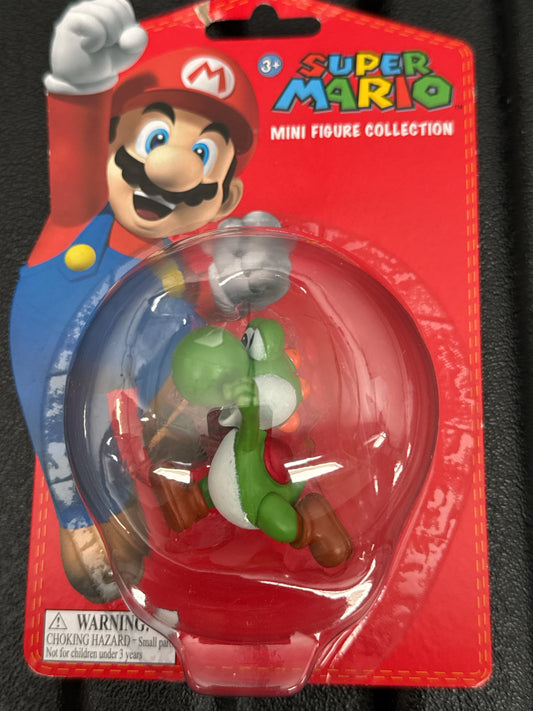 Super Mario Yoshi Running Action Figure 2.5" Nintendo World New in Box