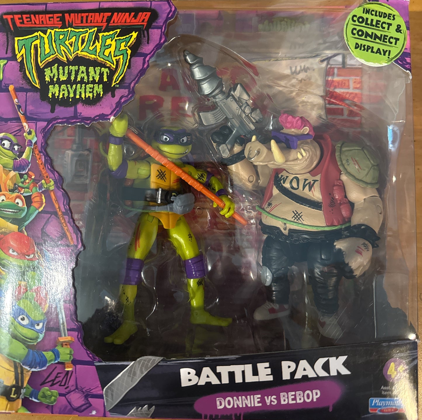 Teenage Mutant Ninja Turtles Mutant Mayhem Donnie vs Bebop Battle Pack 2023 New in Box