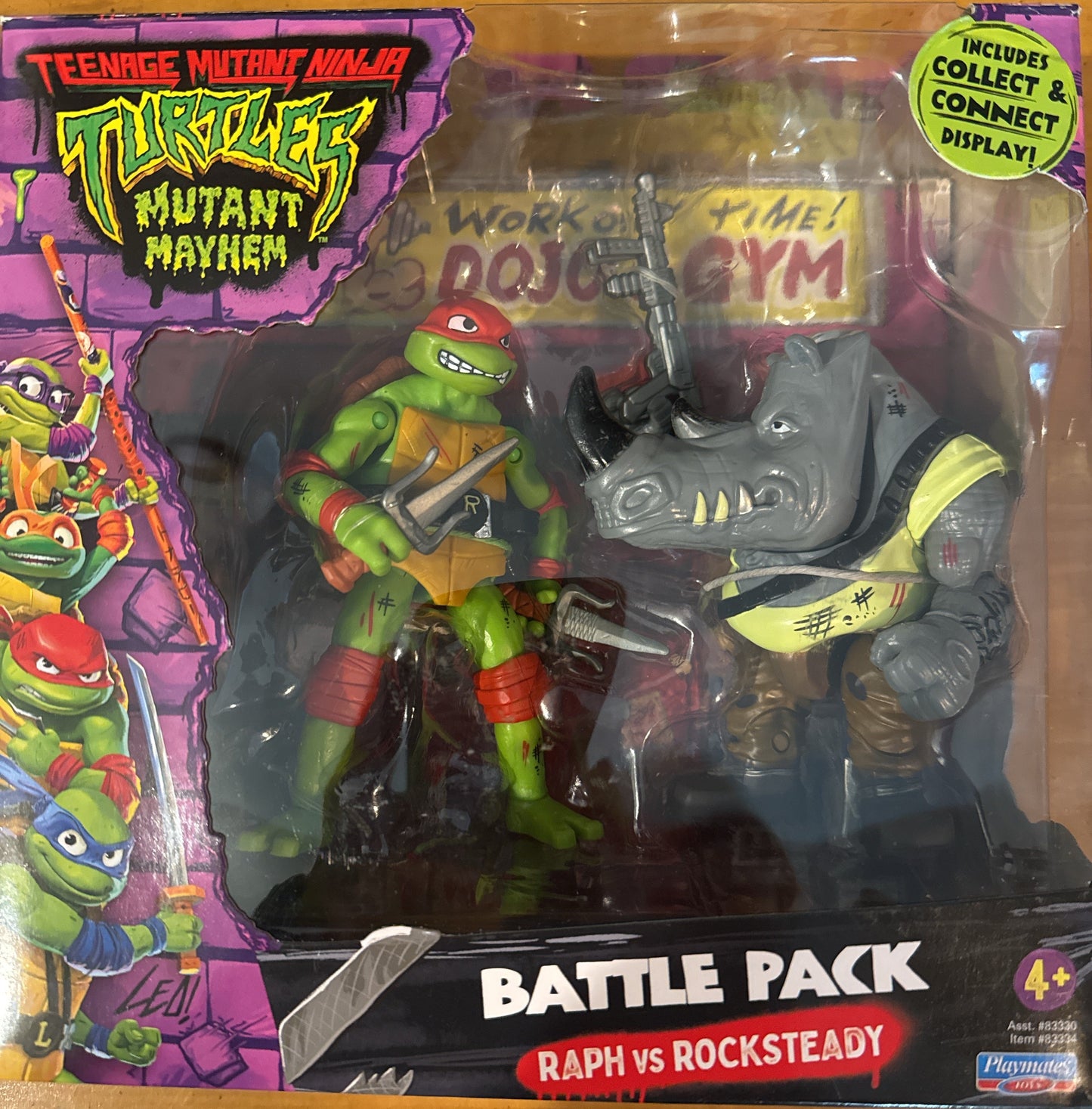 Teenage Mutant Ninja Turtles Mutant Mayhem Raph vs Rocksteady Battle Pack 2023 New in Box