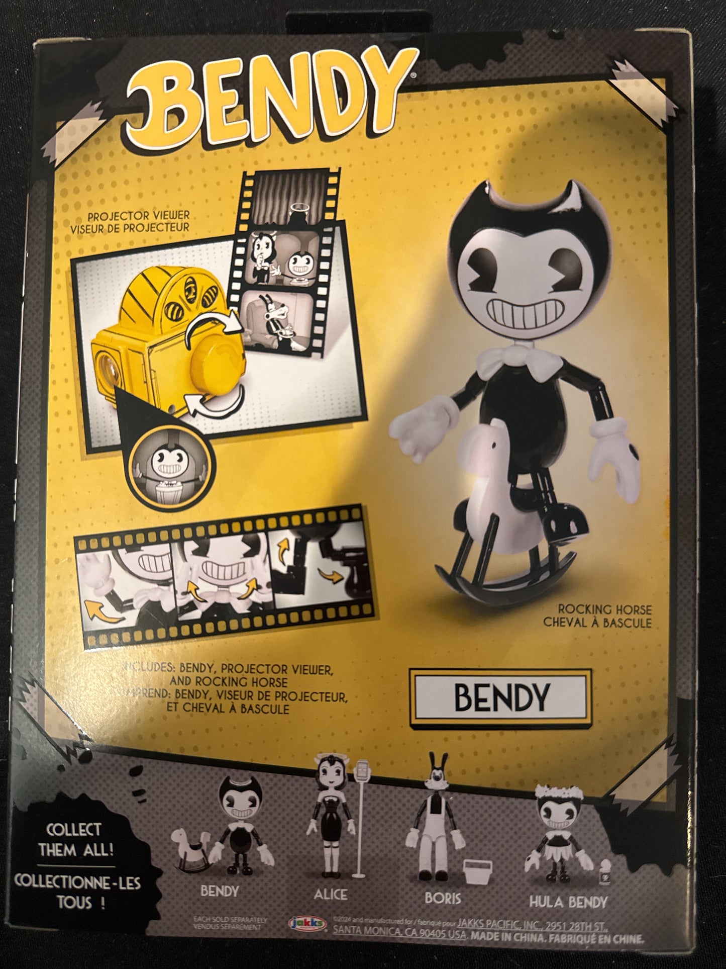 Bendy & The Ink Machine Bendy w/ Rocking Horse 5" Action Figure New in Box