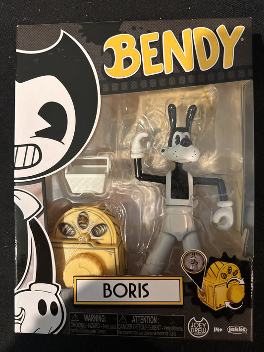 Bendy & The Ink Machine Boris w/ Basket 5" Action Figure New in Box