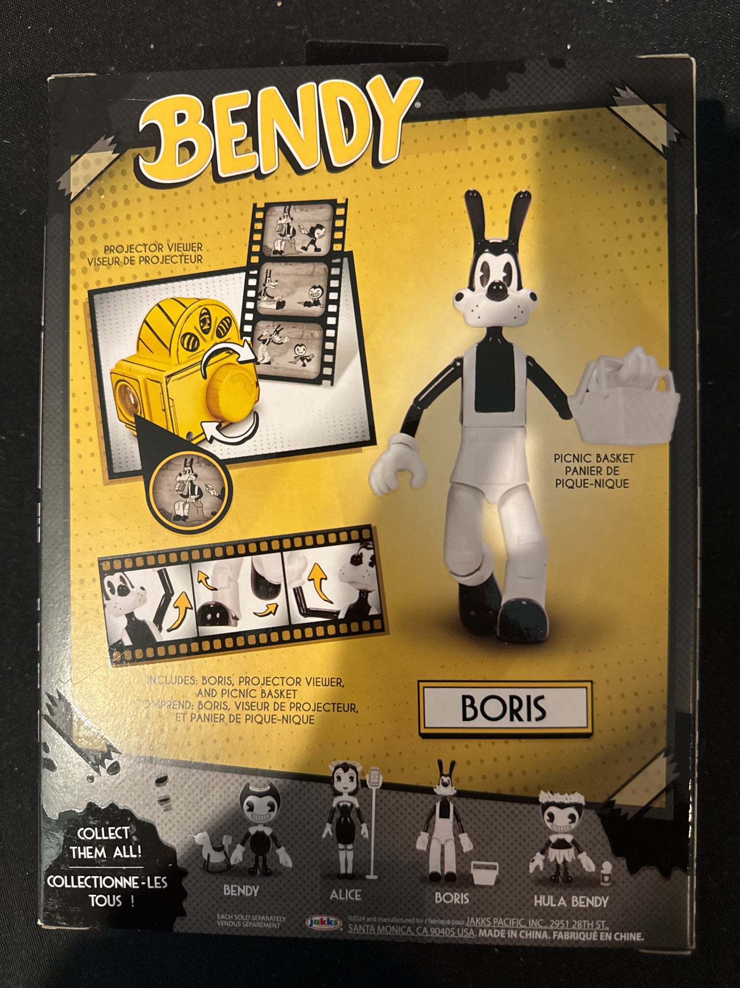 Bendy & The Ink Machine Boris w/ Basket 5" Action Figure New in Box