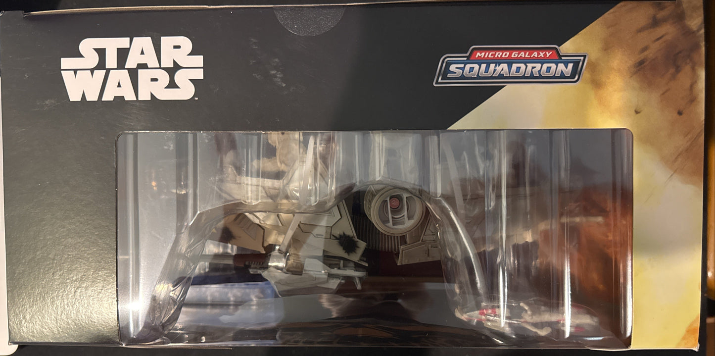Star Wars Micro Galaxy Squadron AT-TE #0130 7 Pieces 9" Six Legged Vehicle w/ Figures NIB