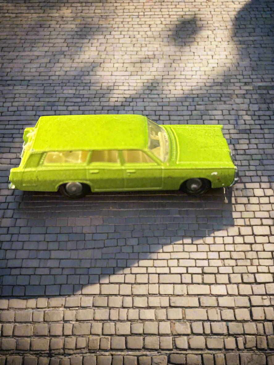 Vintage 1968 Matchbox Diecast 1/64 Lesney Green Mercury Station Wagon 55 or 73 w/ Dogs