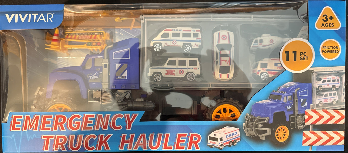 Vivitar Emergency Truck Hauler 11 Piece Set New in Box