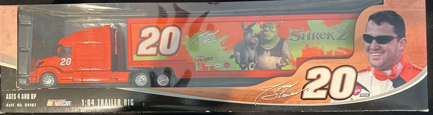 Tony Stewart Winners Circle Trailer Rig Home Depot Shrek 2 NASCAR New in Box