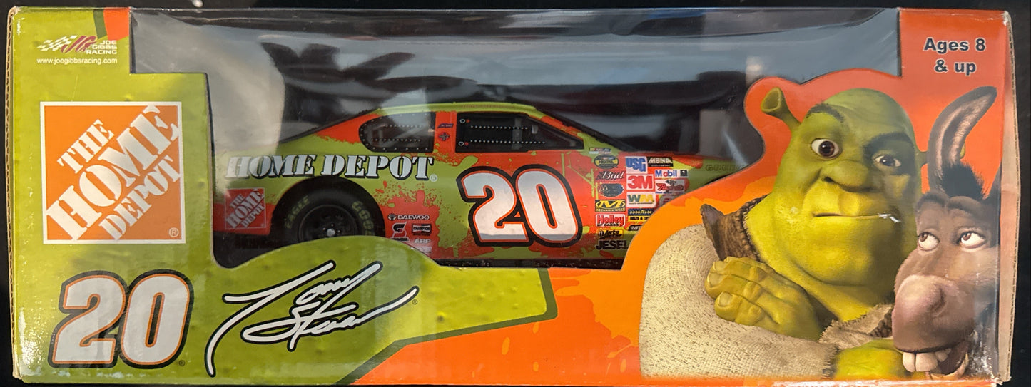 Tony Stewart #20 Home Depot Shrek 2 Action NASCAR Diecast 1:24 Scale 2004 New in Box