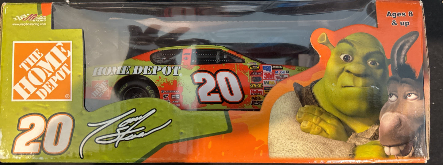 Tony Stewart #20 Home Depot Shrek 2 Action NASCAR Diecast 1:24 Scale 2004 New in Box