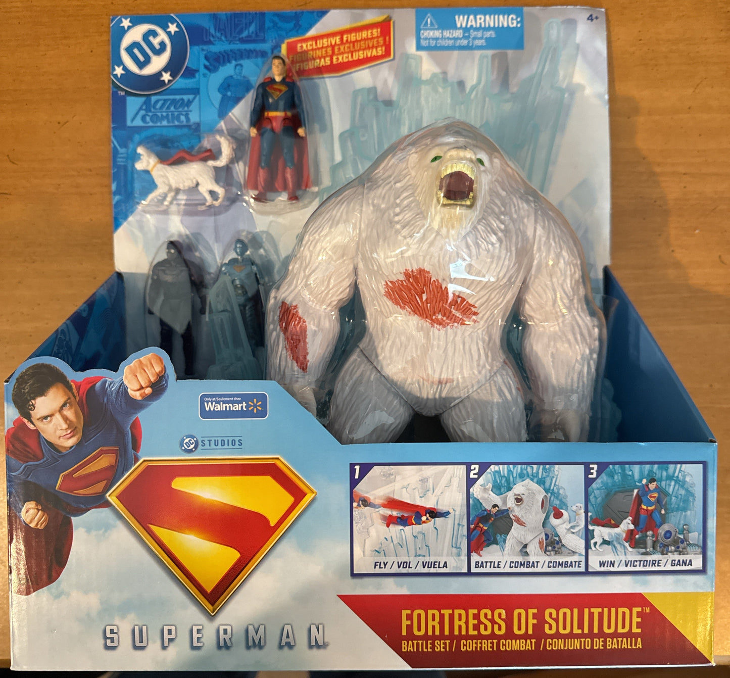 DC Comics Superman Fortress of Solitude Battle Playset Yeti Action Figure Set New in Box