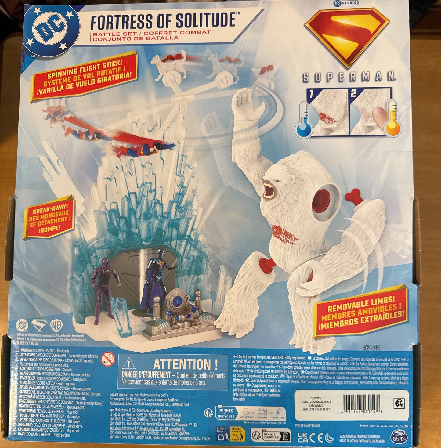 DC Comics Superman Fortress of Solitude Battle Playset Yeti Action Figure Set New in Box