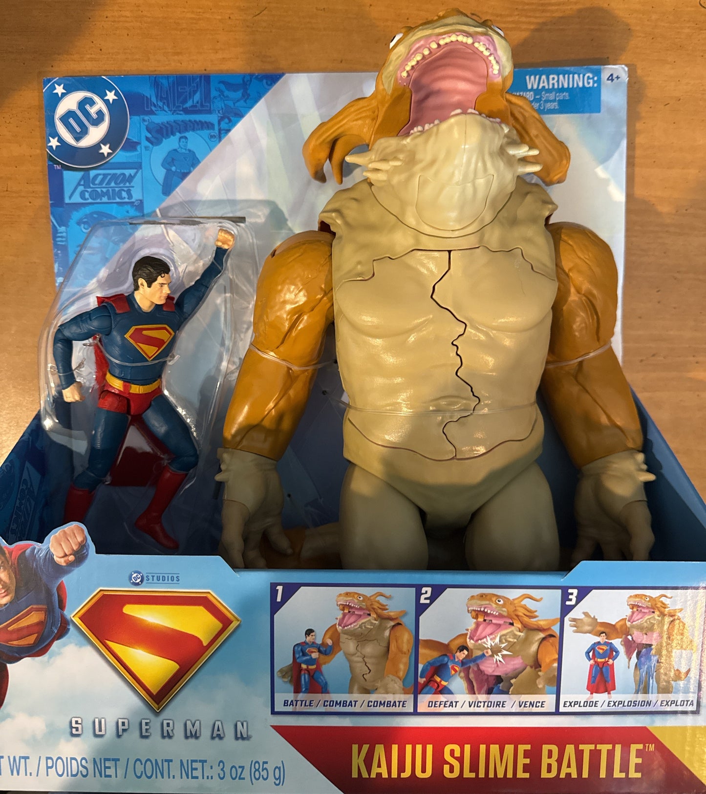 DC Comics Superman vs. Kaiju Slime Battle Action Figures New in Box