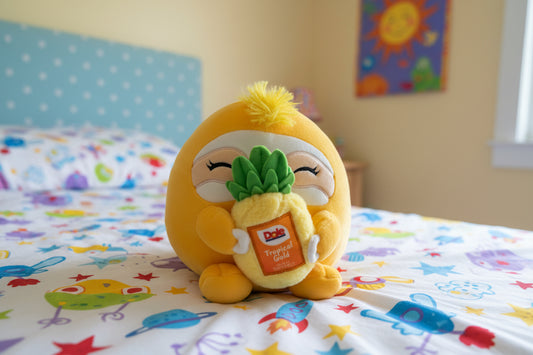 Snackles Plush Small 8" Sloth & Pineapple Stuffed Animal Plush Very Soft Feel New with Tags