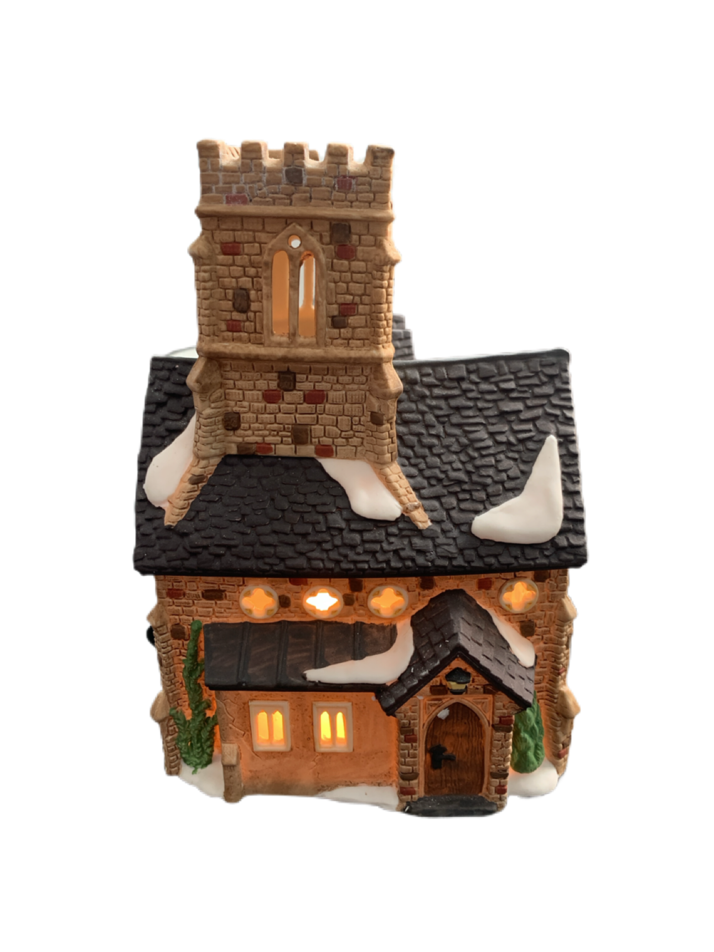 Dept. 56 Dickens Village series Knottington Church with light and cord. Christmas 55824