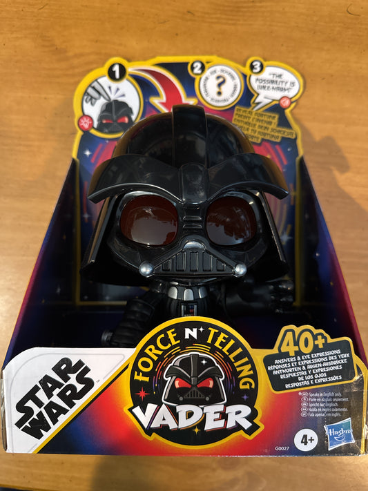 Star Wars Force N Telling Darth Vader Electronic Figure Toy Hasbro 40 Sayings Lights up New
