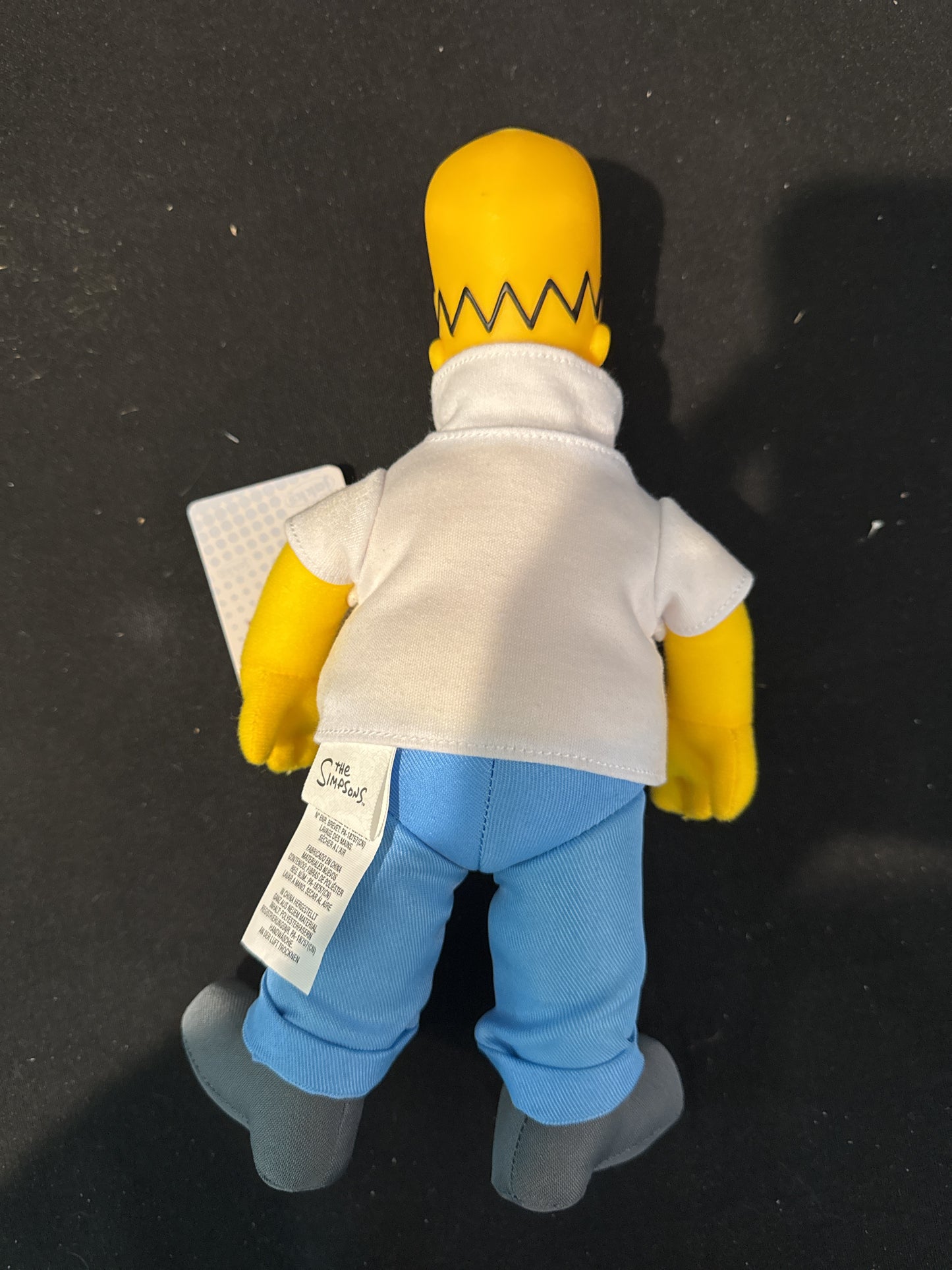 The Simpsons Homer 10.5" Tall Basic Plush Doll Hard Plastic Head Soft Cloth Body New w/ Tags