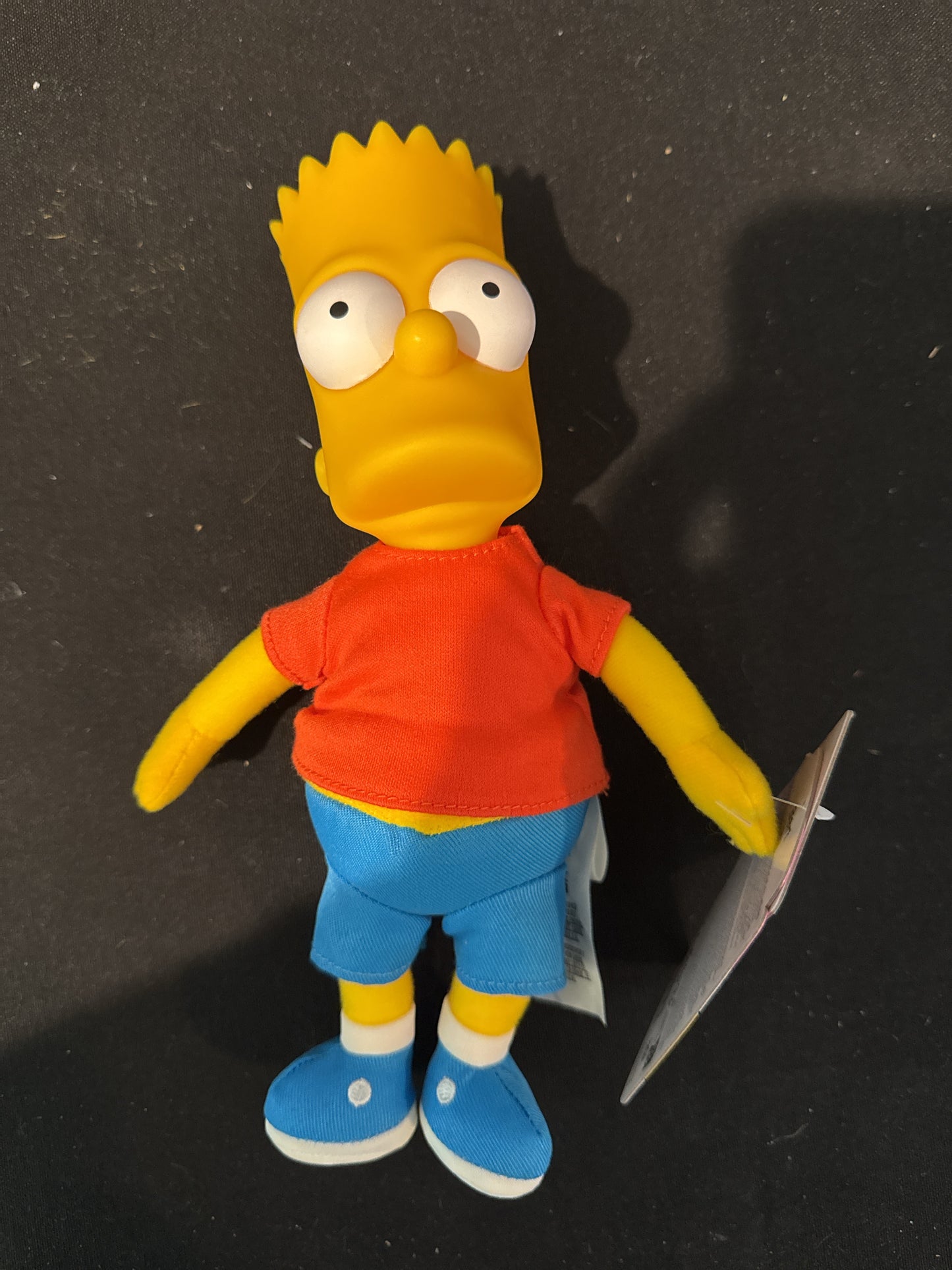 The Simpsons Bart 9" Tall Basic Plush Doll Hard Plastic Head Soft Cloth Body New w/ Tags