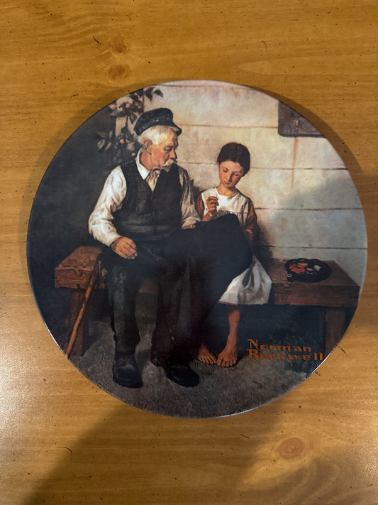 Knowles Norman Rockwell "The Lighthouse Keeper's Daughter" Collector's Plate 8.5" Wide Plate # 09345H