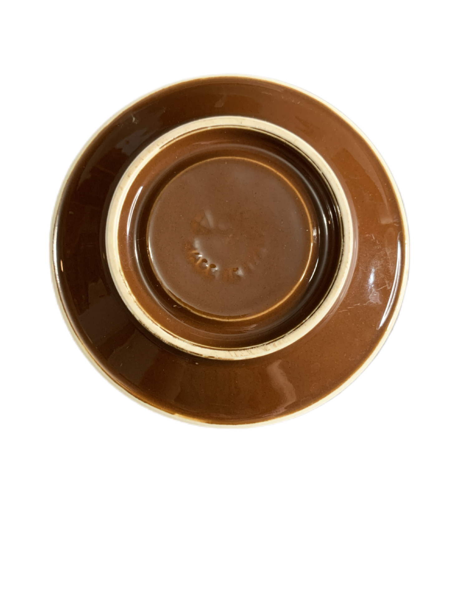 Vintage ACF Brown Cappuccino Espresso Saucer Made in Italy