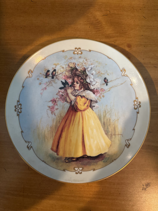 Little Ladies by Maud Humphrey Bogart The Little Captive 8.5" Plate #1180A
