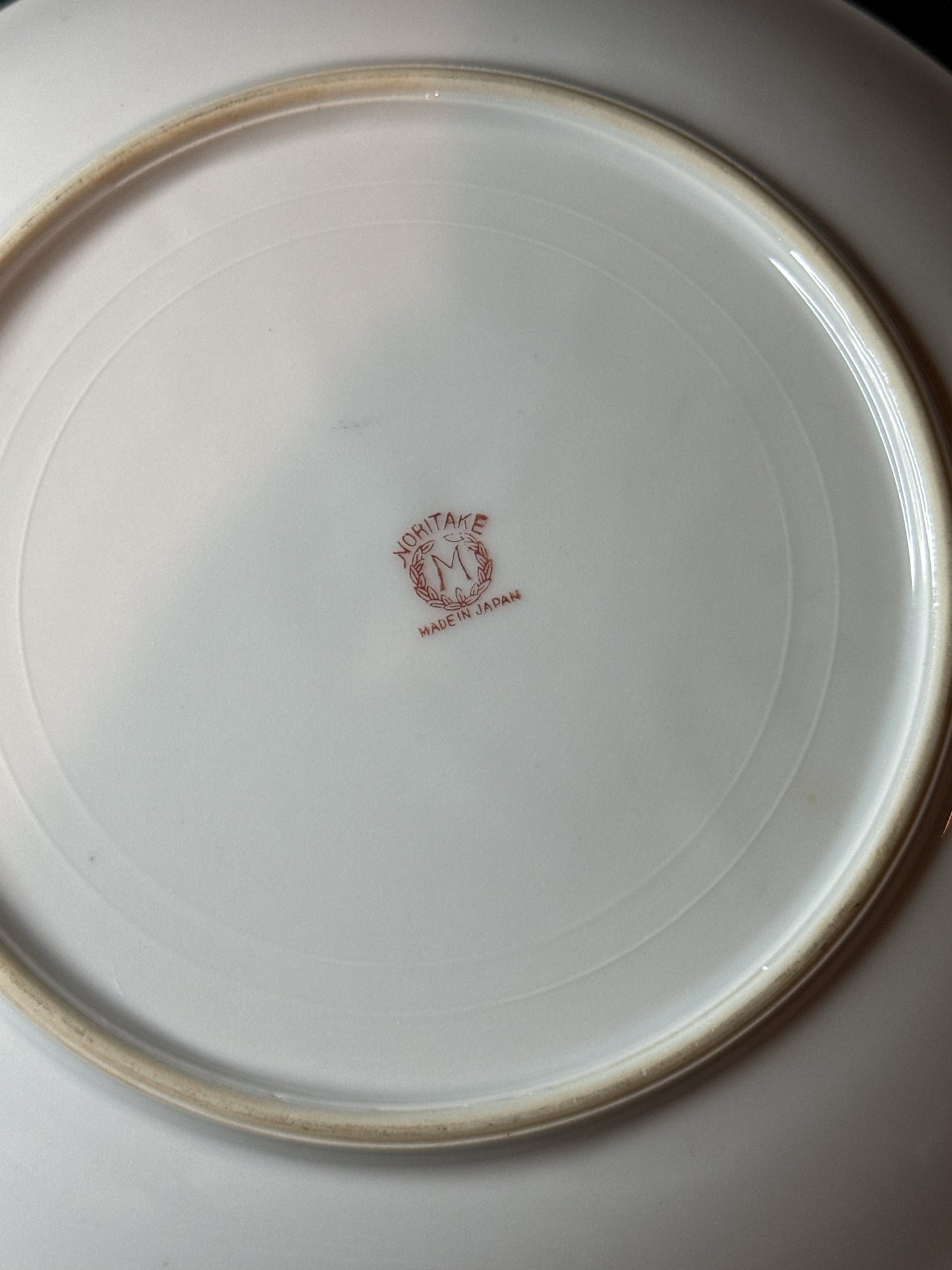 Noritake 7.5" Plate Tree & Swan Yellow Sky Scene