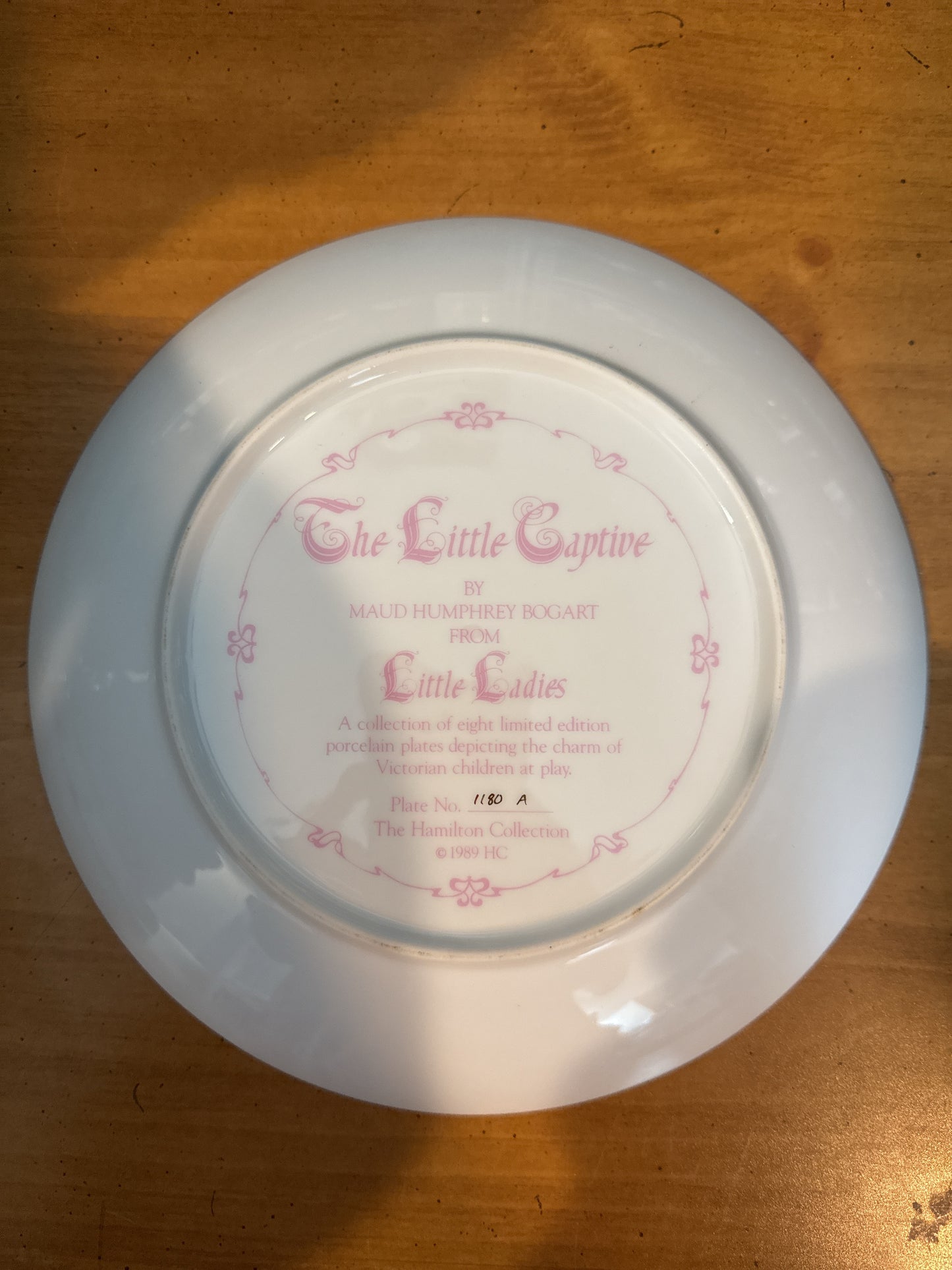 Little Ladies by Maud Humphrey Bogart The Little Captive 8.5" Plate #1180A