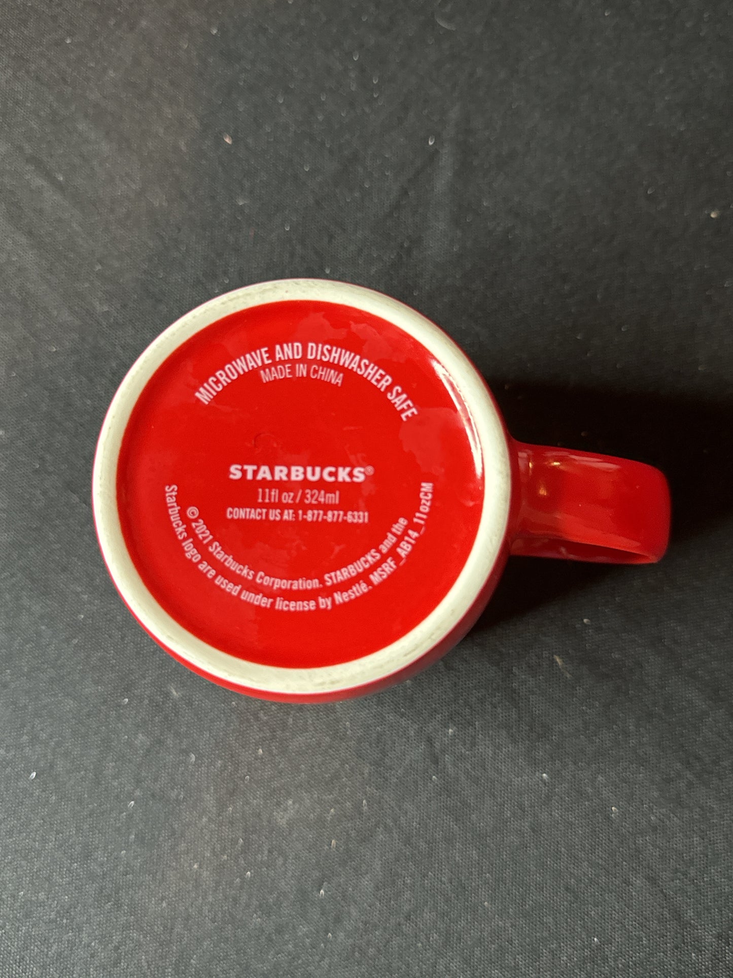 Starbucks 2021 Red Holiday 11oz Red Coffee Ceramic Mermaid Cup Mug