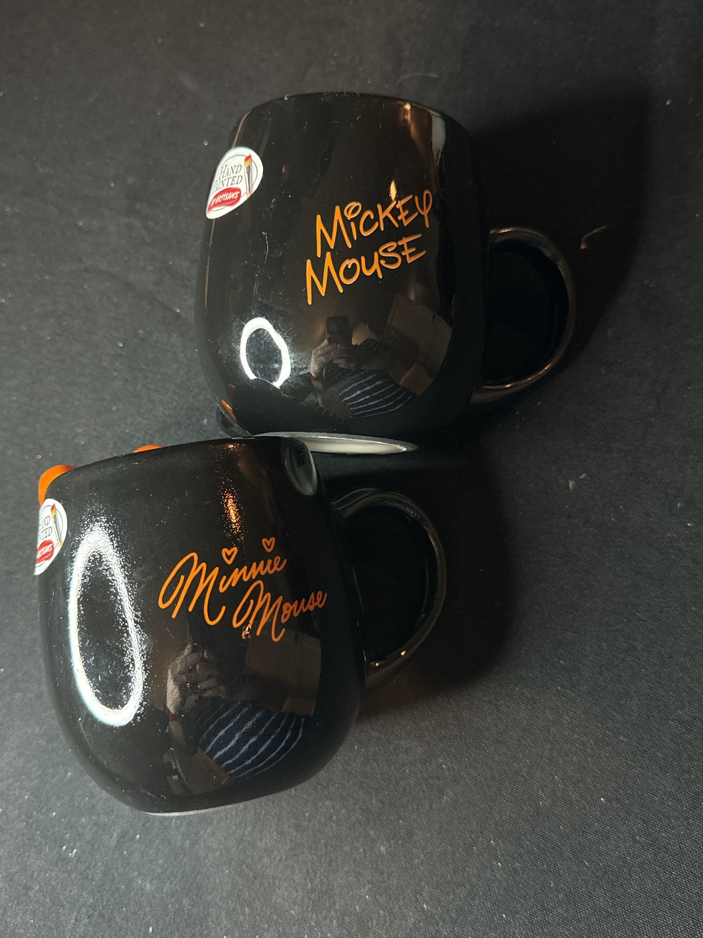 Mickey & Minnie Mouse Halloween Ceramic Coffee Mugs Pair Zrike Brands 14oz New Stock