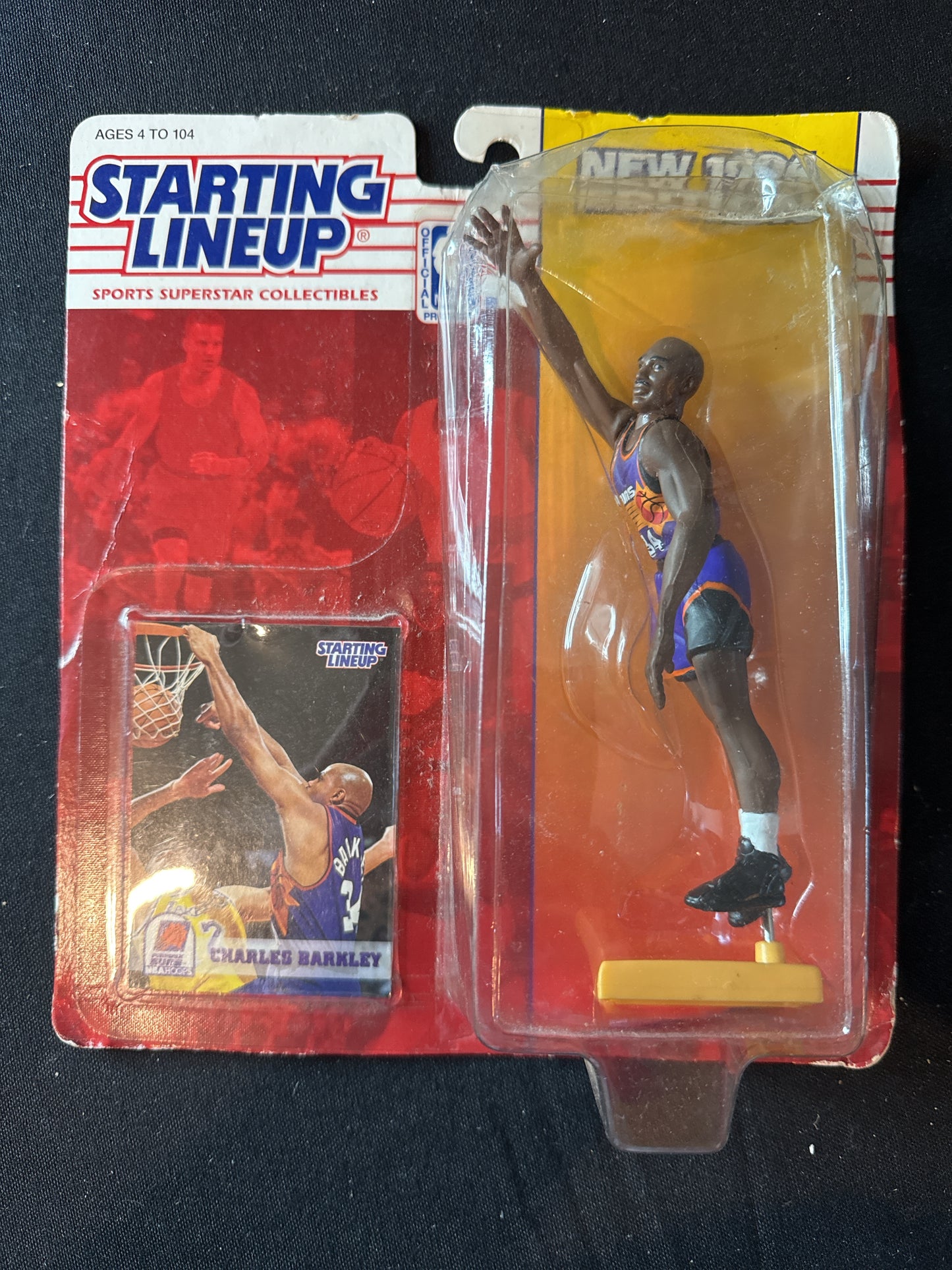 Starting Lineup Charles Barkley 1994 Phoenix Suns w/ Trading Card New in Package