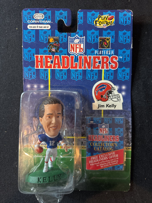 Corinthian Headliners 1996 NFL Football Jim Kelly Buffalo Bills 3" Figure New in Package