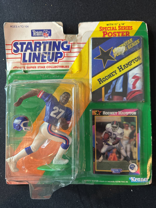 Starting Lineup 1992 NFL Rodney Hampton - NY Giants New in Package