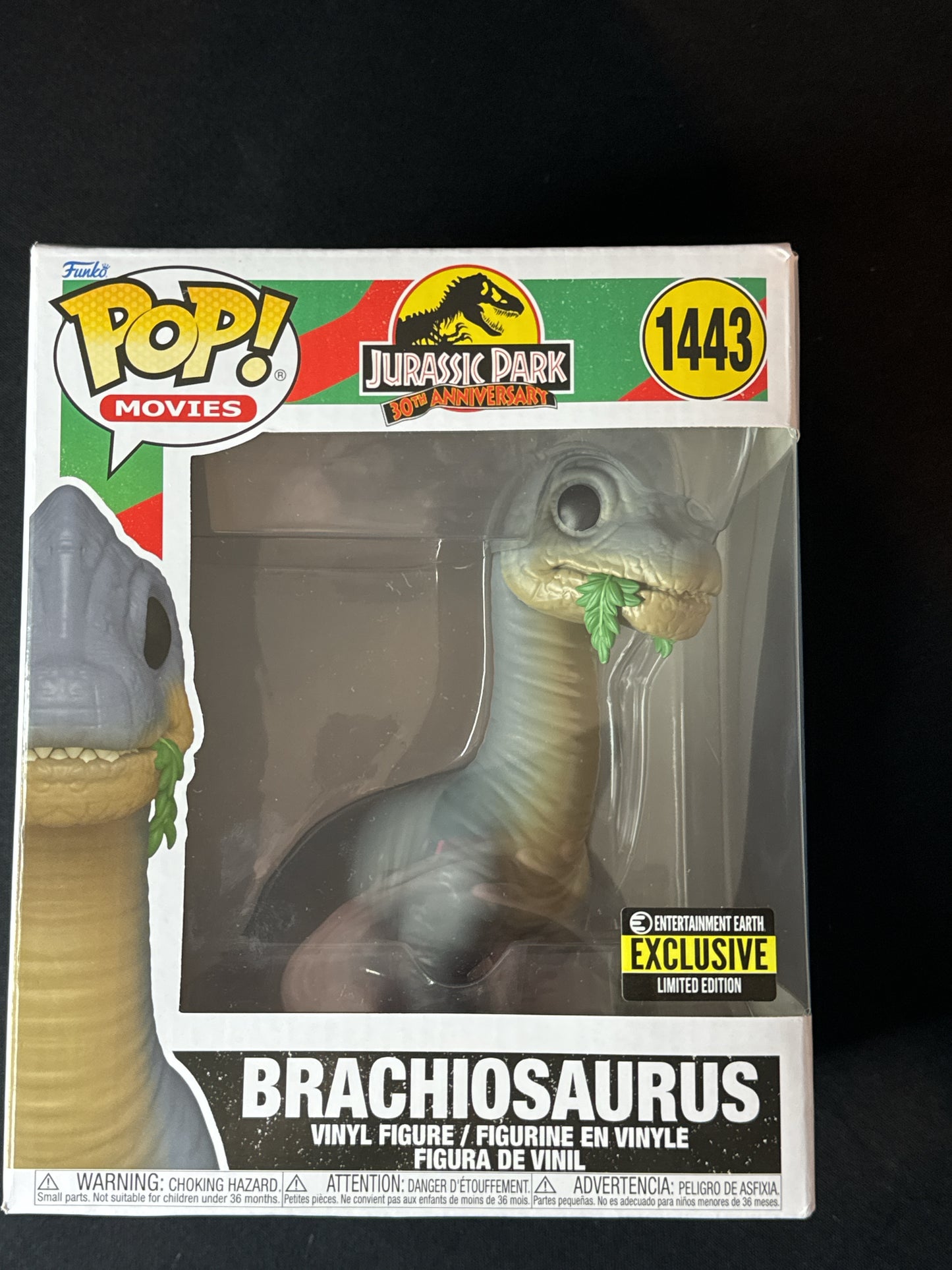 Funko Pop! Jurassic Park 30th Anniversary Brachiosaurus Super 6" Exclusive #1443 In Box