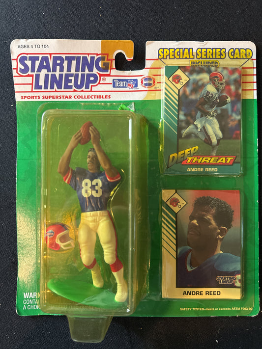 Starting Lineup 1993 NFL Andre Reed Buffalo Bills Action Figure New In Package