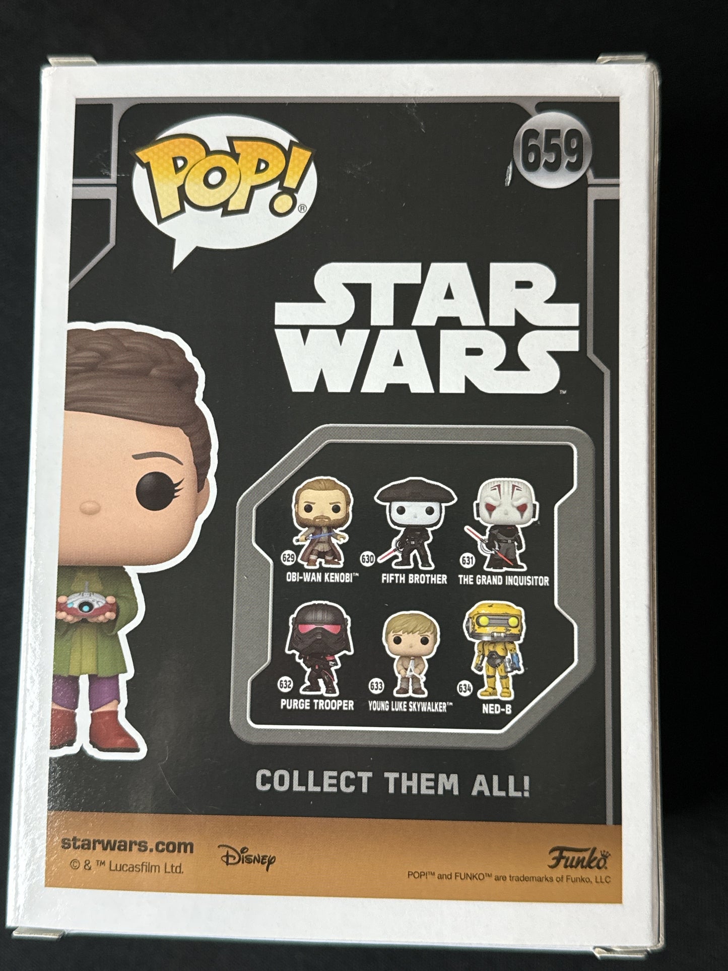 Funko Pop! Star Wars Young Leia w/ Lola Funko 2023 Summer Convention New in Box #659