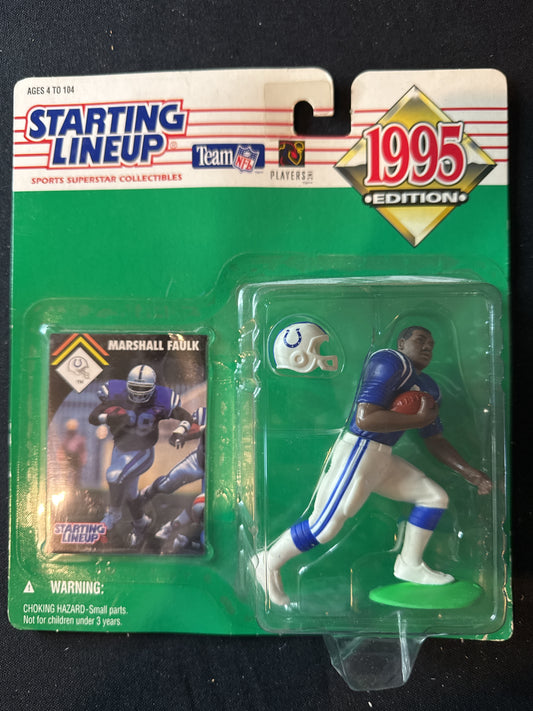 Starting Lineup 1995 NFL Marshall Faulk Indianapolis Colts Action Figure New in Package