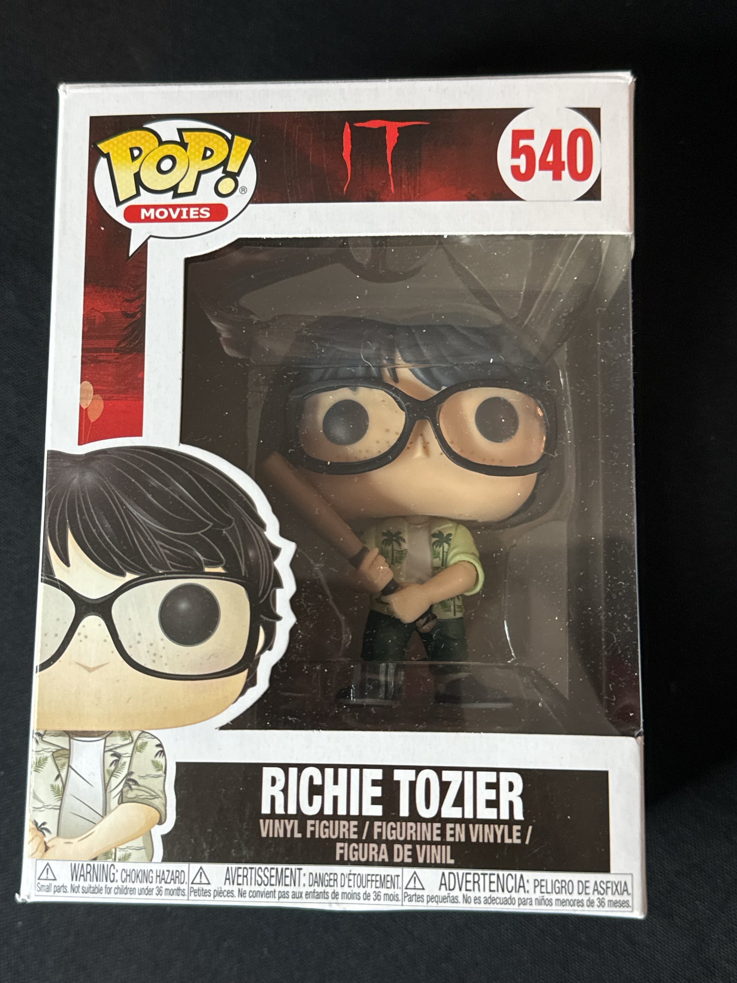 Funko Pop! IT Richie Tozier Vinyl Figure #540 New in Box