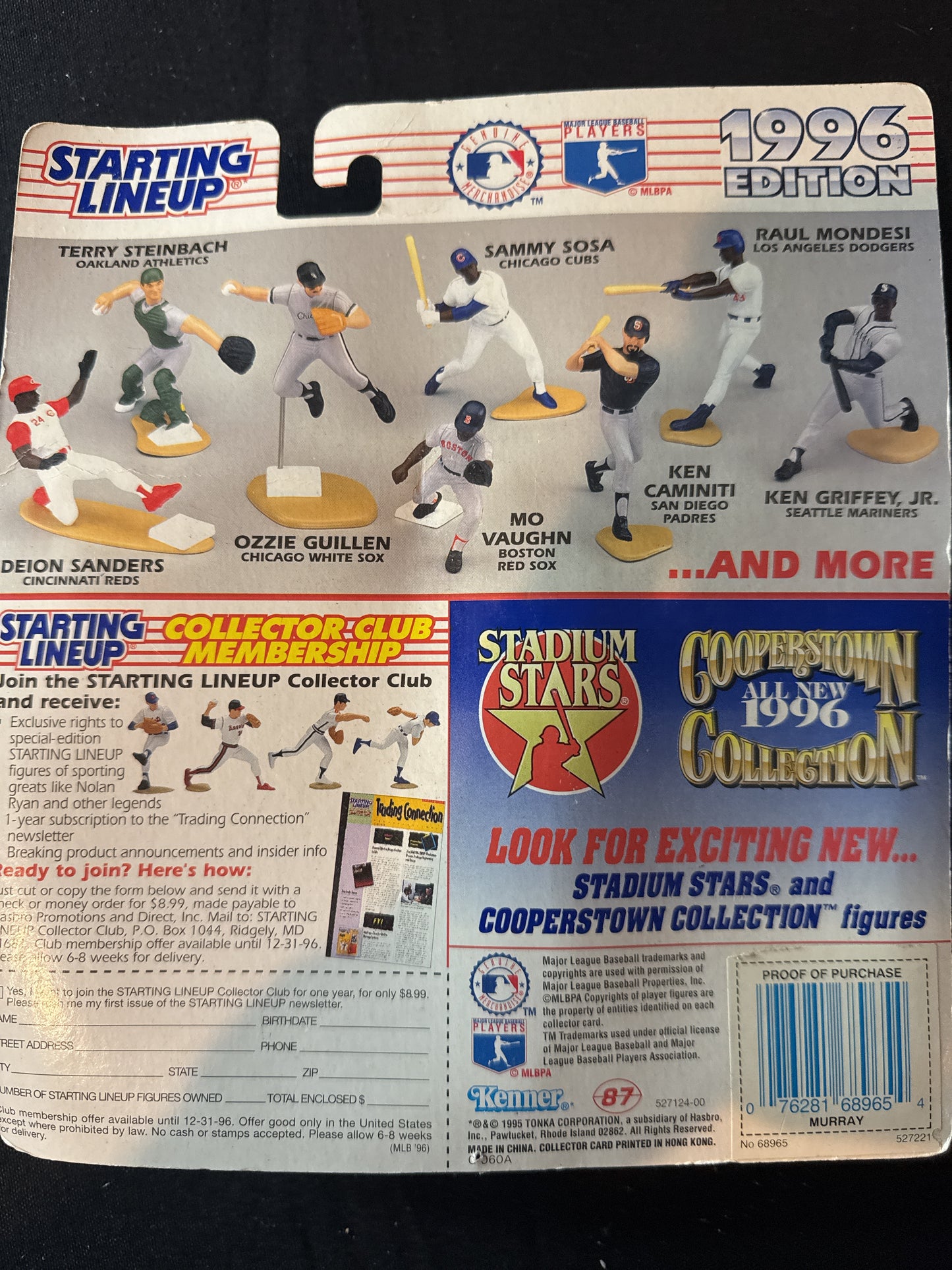 Starting Lineup 1996 MLB Eddie Murray Cleveland Indians Action Figure New in Package