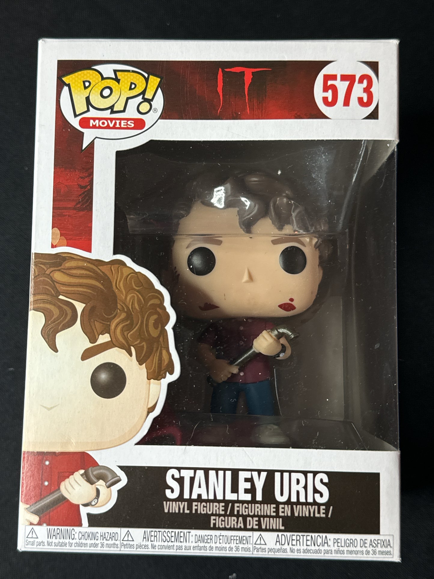 Funko Pop! IT Stanley Uris Vinyl Figure #573 With Pipe Bloodied New in Box