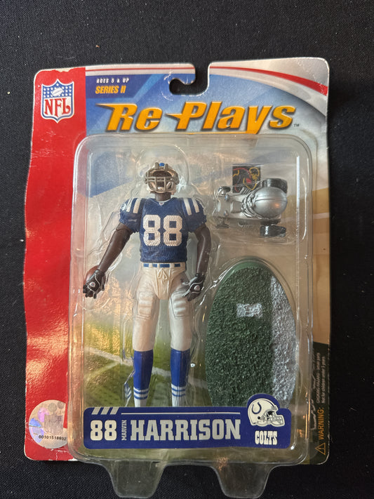 Re-Plays Series II NFL Marvin Harrison Indianapolis Colts Action Figure New in Package