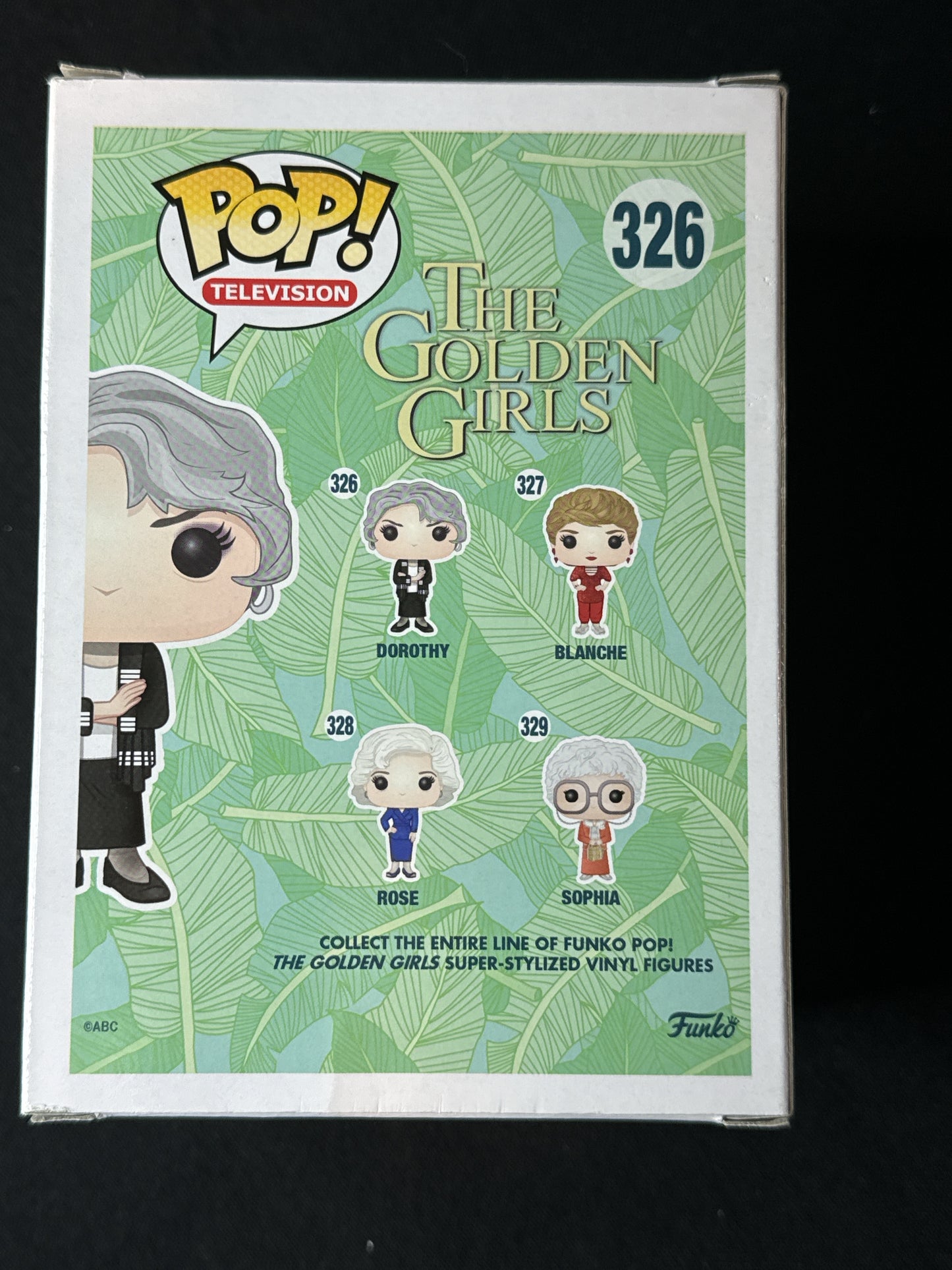 Funko Pop! Set of 4 Golden Girls! Blanche 327, Rose 328, Dorothy 326, Sophia 329 New in Boxes