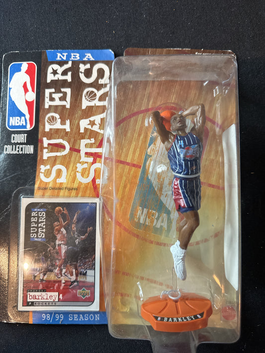 NBA Court Selection Super Stars 98-99 Season Charles Barkley Houston Rockets New in Package