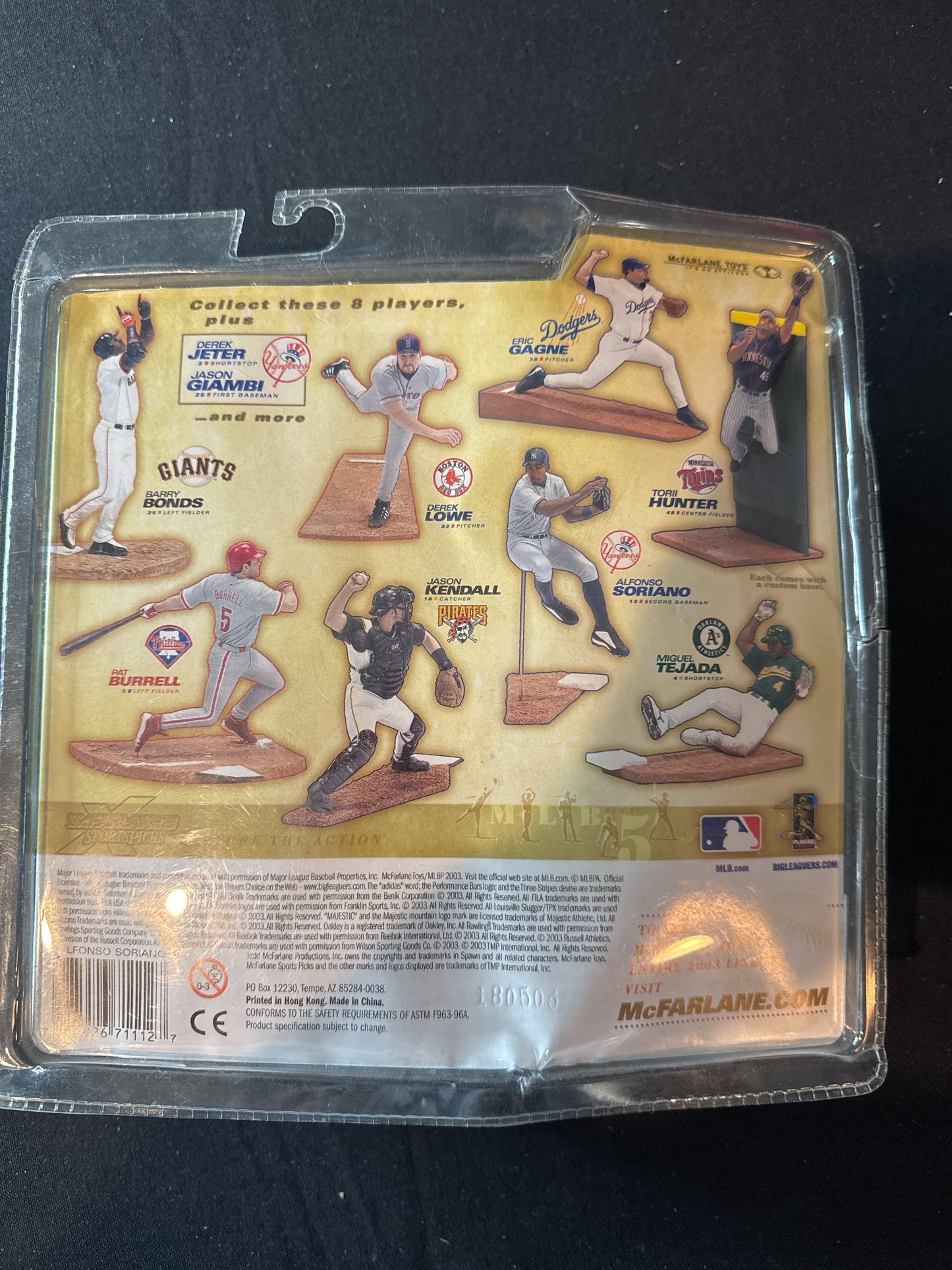 McFarlane Sportspicks Alfonso Soriano New York Yankees Action Figure New in Package