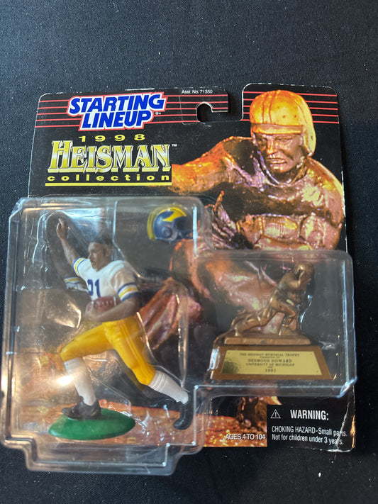Starting Lineup 1998 NFL Desmond Howard University of Michigan Heisman Trophy NIP