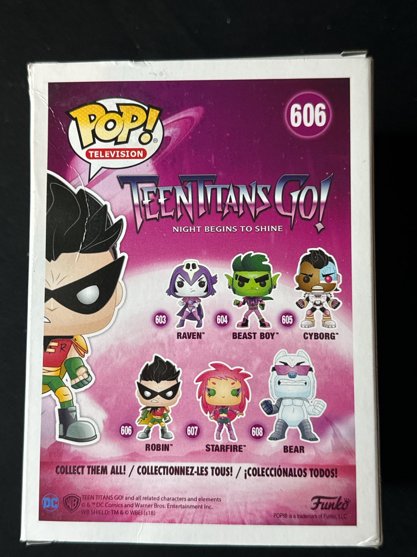 Funko Pop! Teen Titans Go! Robin #606 Vinyl Figure New in Box