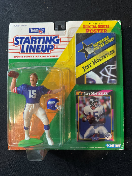 Starting Lineup 1992 NFL Jeff Hostetler NY Giants Action Figure New in Package