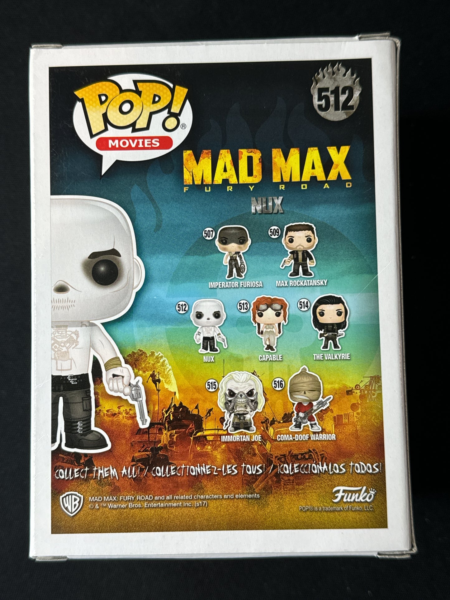 Funko Pop! Mad Max Fury Road Nux Vinyl Figure #512 New in Box