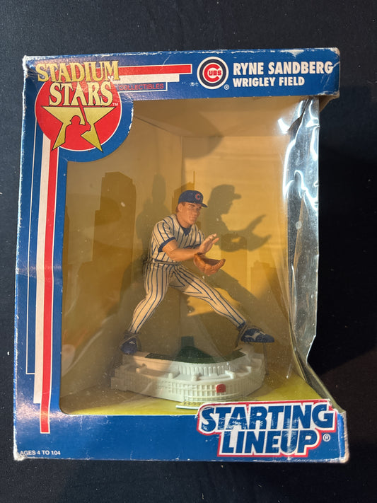 Starting Lineup MLB Stadium Stars Ryne Sandberg Wrigley Field Action Figure New in Box