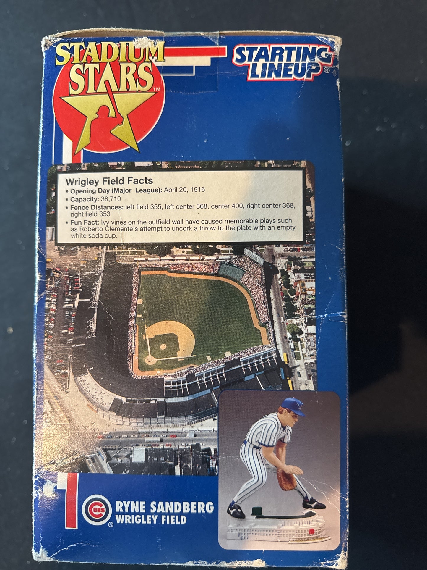Starting Lineup MLB Stadium Stars Ryne Sandberg Wrigley Field Action Figure New in Box