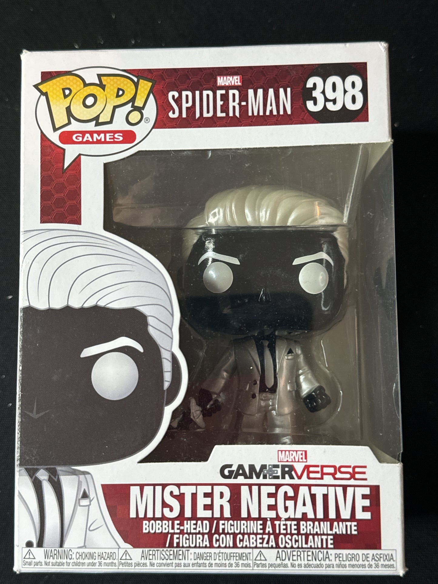 Funko Pop! Marvel Spider-Man Gamerverse Mister Negative Bobble Head #398 New in Box