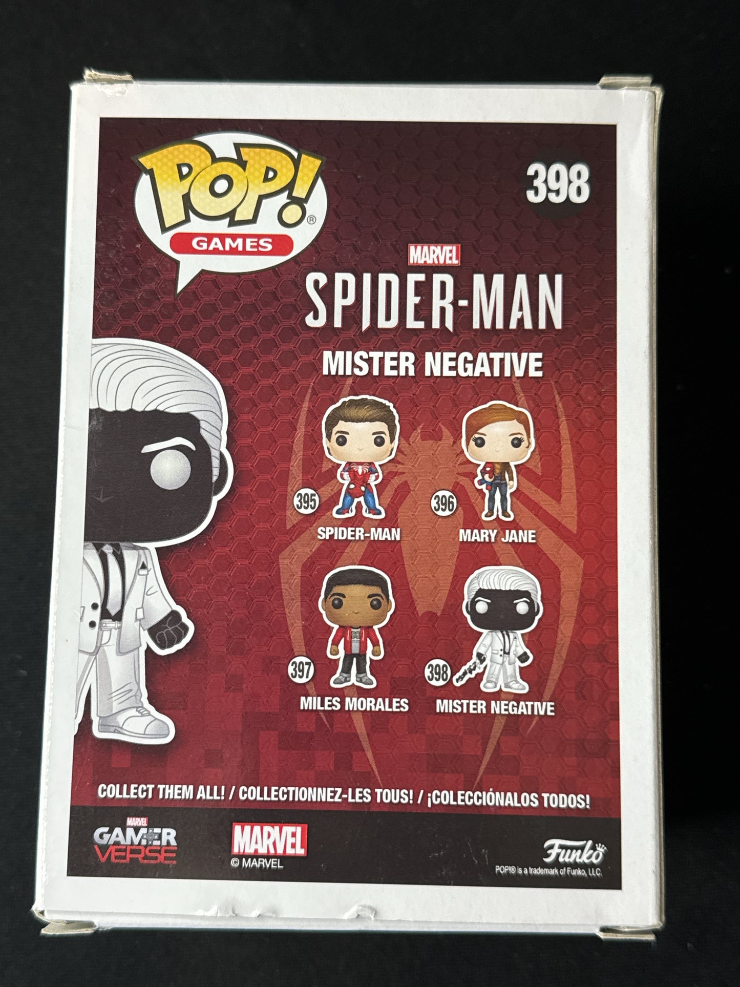 Funko Pop! Marvel Spider-Man Gamerverse Mister Negative Bobble Head #398 New in Box